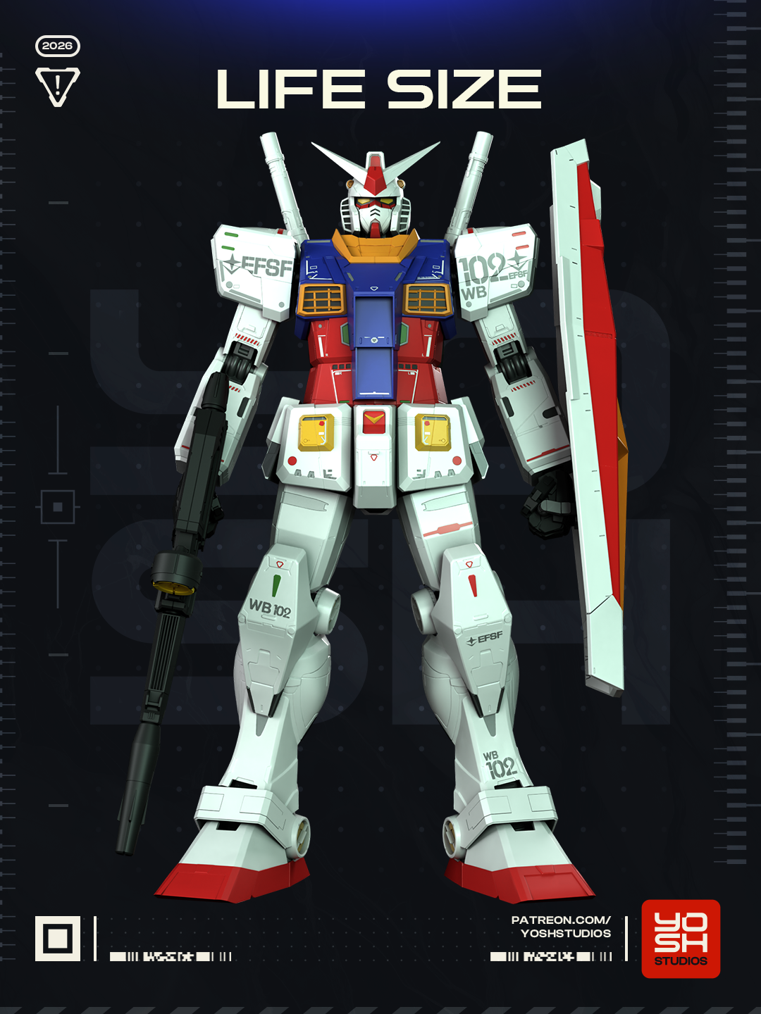 (June26 Y+SY Tiers) Life Size Gundam